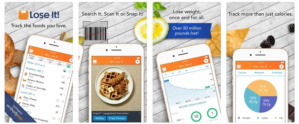 6 Fitness and Weight Loss Apps from https://cartageous.com/blog/